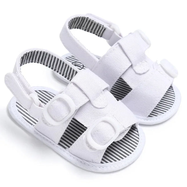 Infantil da criança berço sandálias sapatos de bebê recém-nascido menino menina denim lona verão macio-sola chinelo de algodão