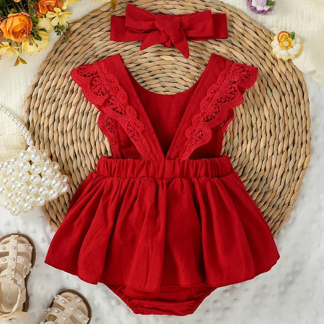 Vestido de algodão macio sem mangas para crianças, vestido sólido para bebês, férias japonesas e coreanas, nova moda