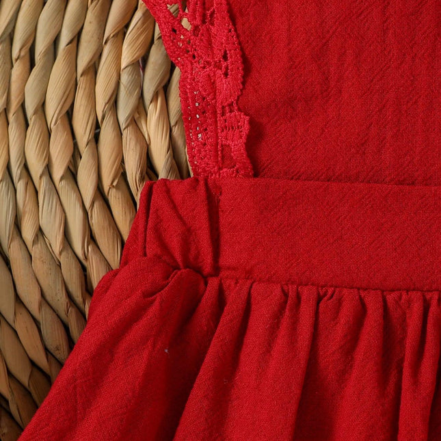Vestido de algodão macio sem mangas para crianças, vestido sólido para bebês, férias japonesas e coreanas, nova moda