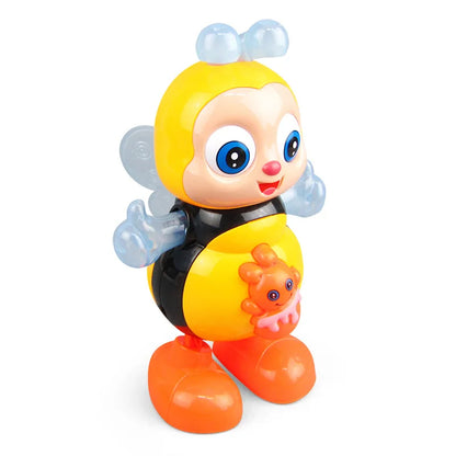 Brinquedo vocal dos desenhos animados abelha brinquedos elétricos com som flash iluminação cantar dança para meninas meninos crianças eletrônico brinquedos de música brinquedos presentes