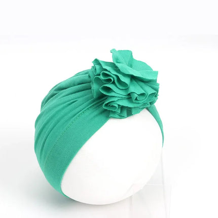 Moda bebê chapéu sólido turbante elástico bonés para meninas bebê infantil acessórios