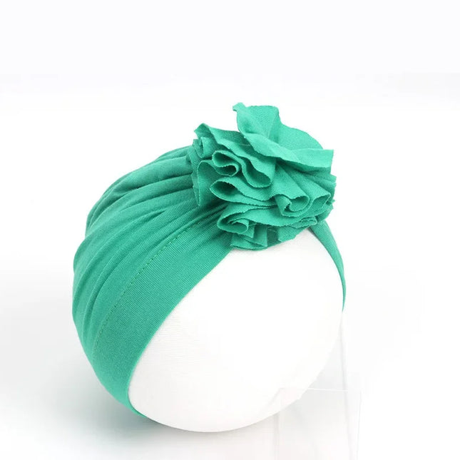 Moda bebê chapéu sólido turbante elástico bonés para meninas bebê infantil acessórios