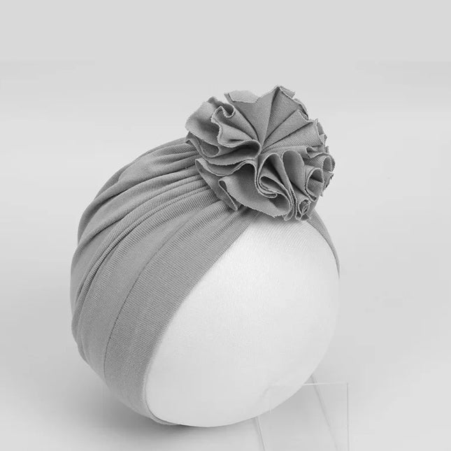 Moda bebê chapéu sólido turbante elástico bonés para meninas bebê infantil acessórios