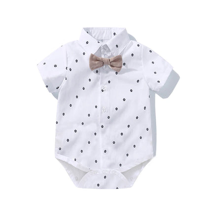 Recém-nascido Bebê Menino Vestuário Terno, Bonito Romper Bow Set, Aniversário Festival Presente, Macacão Chapéu, Criança Meninos, Vestido De Roupa De Casamento, Quente