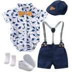 3-6 Meses / Conjunto Dinossauro Azul