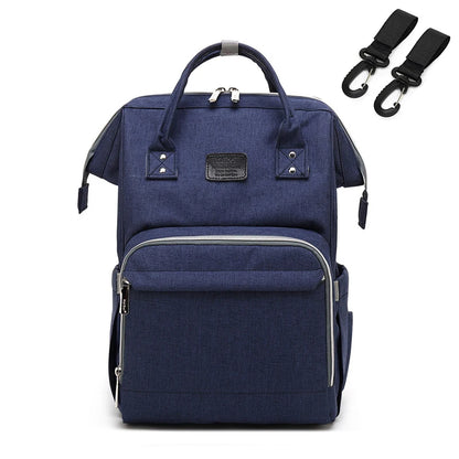 Bolsa de fraldas com grande capacidade para mamãe, mochila para bebê multifuncional, a prova d'água, para viagens, para cuidado da criança