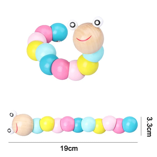 Montessori brinquedos de madeira para crianças, blocos coloridos Macaron, aprendendo brinquedo, música do bebê chocalhos, gráfico, quente