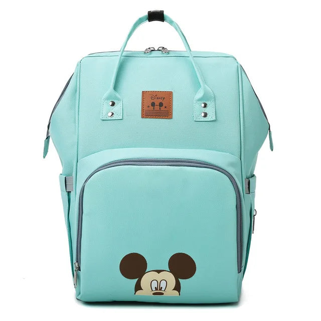 Disney-bolsa multifunções de fraldas para mamãe, mochila de grande capacidade, bolsa materno-infantil, gestantes, presente de ano novo 2021