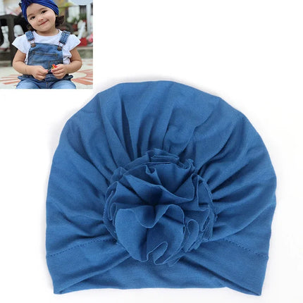 Moda bebê chapéu sólido turbante elástico bonés para meninas bebê infantil acessórios