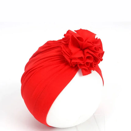 Moda bebê chapéu sólido turbante elástico bonés para meninas bebê infantil acessórios