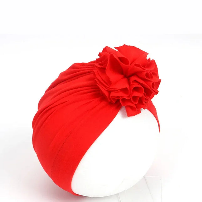 Moda bebê chapéu sólido turbante elástico bonés para meninas bebê infantil acessórios