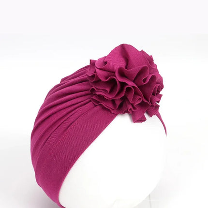 Moda bebê chapéu sólido turbante elástico bonés para meninas bebê infantil acessórios