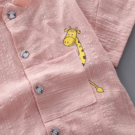 Novo verão venda quente da criança crianças do bebê meninos camisa dos desenhos animados topos denim shorts calças conjunto roupas de bebê