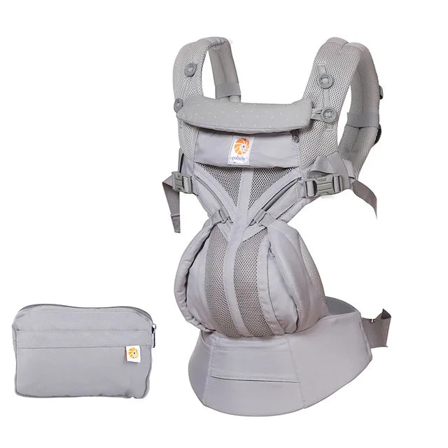 Egobaby Breeze Canguru ergonômico na frente e nas costas Baby Carrier, Sling infantil, envoltório de mochila, suspensórios recém-nascidos, 0-36 meses