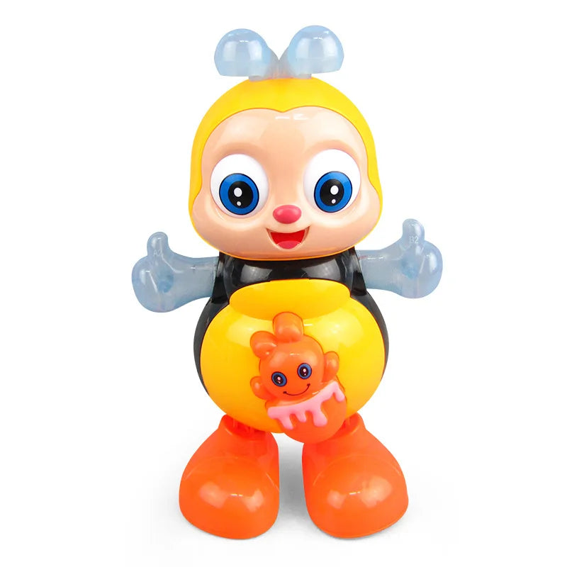 Brinquedo vocal dos desenhos animados abelha brinquedos elétricos com som flash iluminação cantar dança para meninas meninos crianças eletrônico brinquedos de música brinquedos presentes