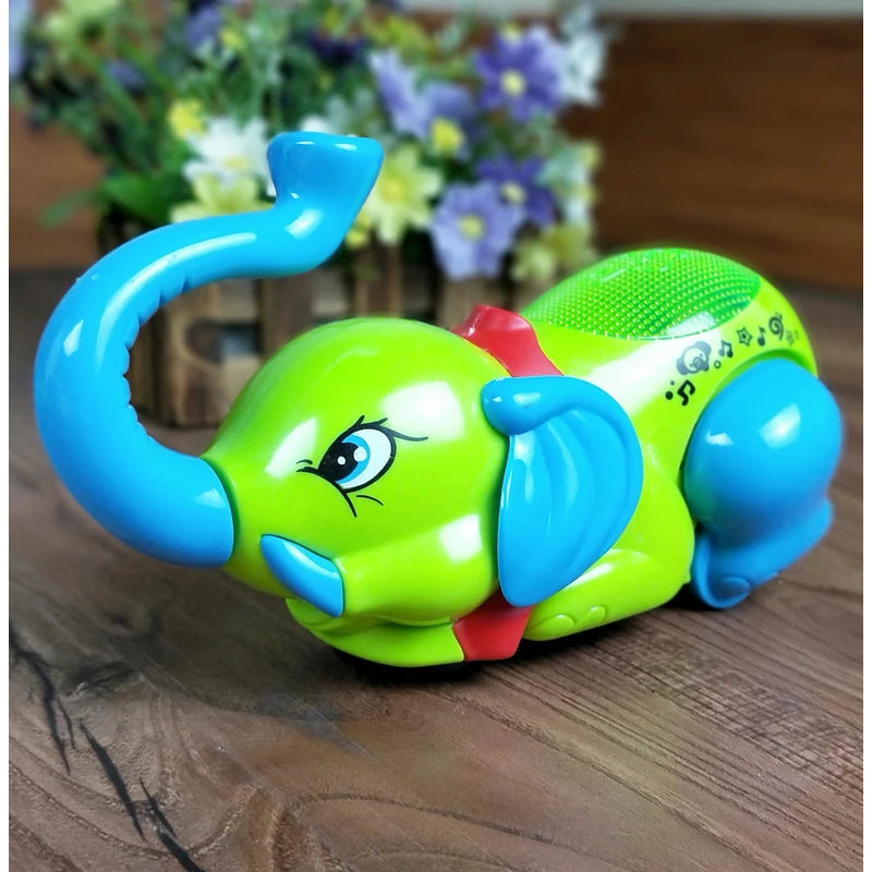 Eletrônico Musical Elefante Brinquedos, pode cantar, caminhar, interativo, som elétrico Animais de estimação, Animais, Brinquedos para crianças, Presentes, 1Pc