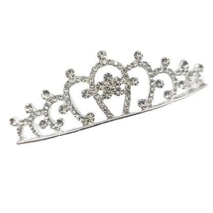 Princesa Crystal Tiaras e coroas para meninas, jóias para cabelo, bandana para crianças, amor nupcial Prom Crown, acessórios para festa de casamento