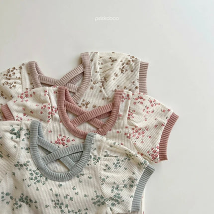 Conjunto Floral  em Algodão