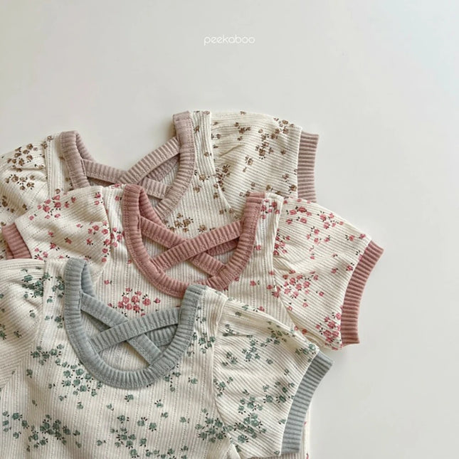 Conjunto Floral  em Algodão