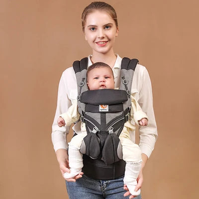 Breeze Omni Multifunction Baby Carrier, Respirável Mochila Infantil, Kid Carriage, Criança Sling Wrap, Suspensórios, 360