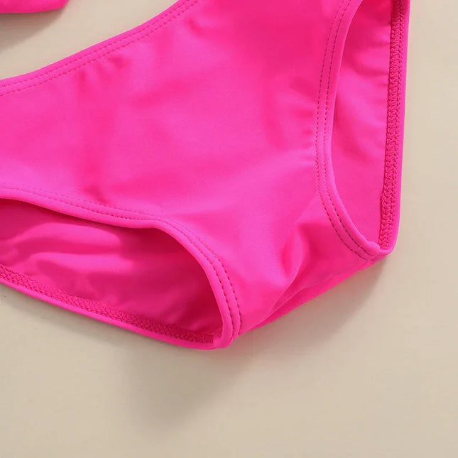 Tregen-maiô com estampa floral para meninas de 2 a 6 anos