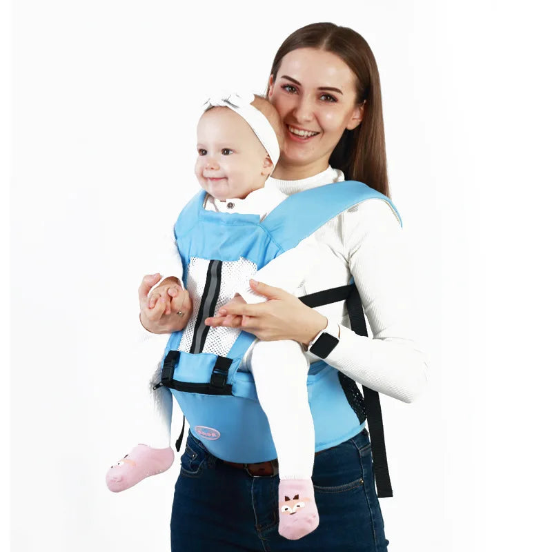 Ergonômico portador de bebê mochila infantil hipseat transportadora frente enfrentando ergonômico canguru envoltório do bebê sling mochila de viagem