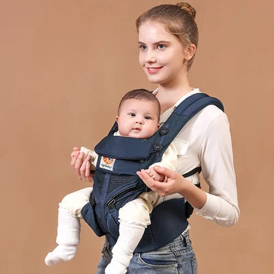 Egobaby Breeze Canguru ergonômico na frente e nas costas Baby Carrier, Sling infantil, envoltório de mochila, suspensórios recém-nascidos, 0-36 meses