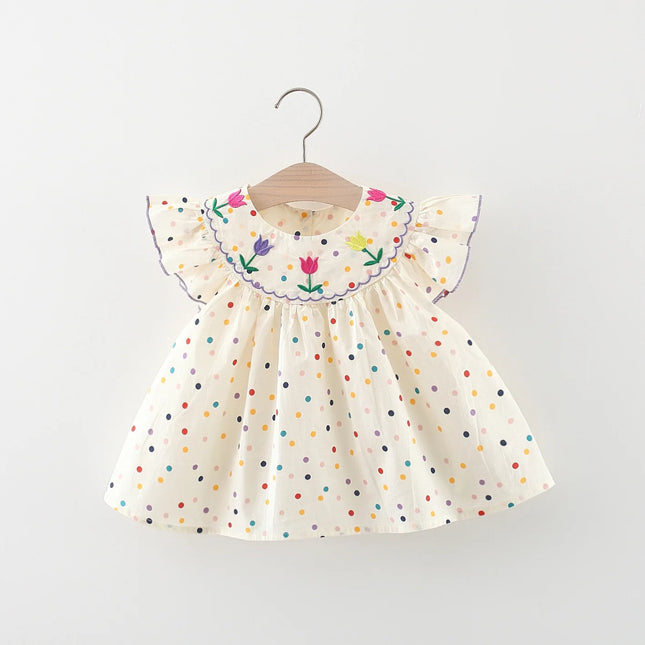 Vestido Baby Flower Polka