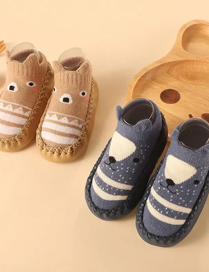 2024 novo bebê recém-nascido meias com solas de borracha infantil do bebê meninas meninos sapatos primavera outono meias piso do bebê anti deslizamento sola macia meia