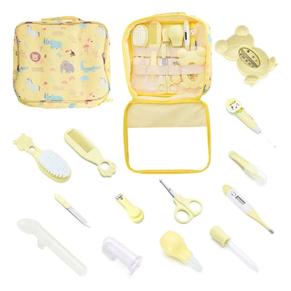 Kit completo de higiene profissional para cuidados do bebê, acessórios para bebês, cuidados com recém-nascidos, ferramentas para mãe e filhos, itens 13 pacotes