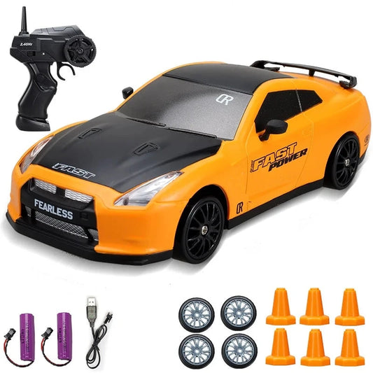 Alta Velocidade Drift RC Car Toy para Crianças, Controle Remoto 4WD, Modelo AE86, Veículo GTR, Carros de Corrida RC, Presentes de Natal, 2.4G