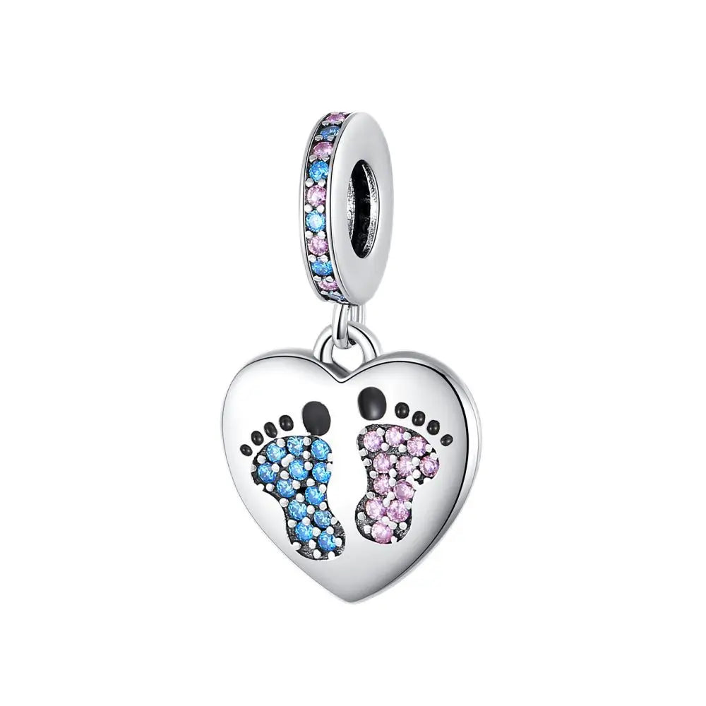 S925 Sterling Silver Baby Chupeta Pingente, Dangle Charm Fit Pulseira, colares bonitos das crianças, acessórios de jóias