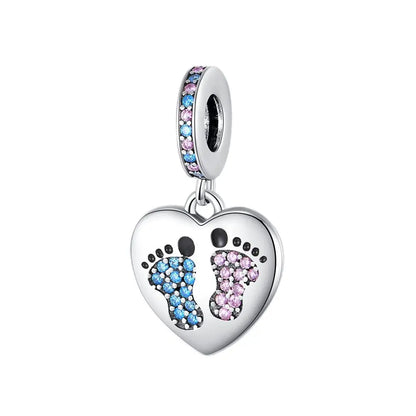 S925 Sterling Silver Baby Chupeta Pingente, Dangle Charm Fit Pulseira, colares bonitos das crianças, acessórios de jóias