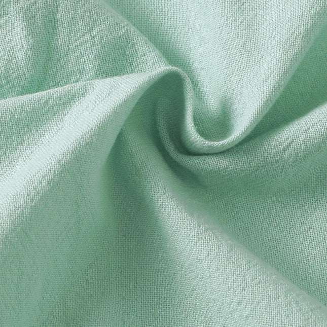 Bebê meninos manga curta Stand colar bolso t-shirt, top verde menta, vento parcial formal, bolso fresco pequeno, verão