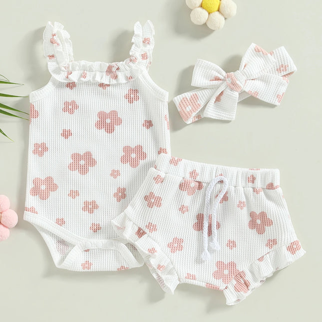 Conjunto Bebê Menina 3 Peças