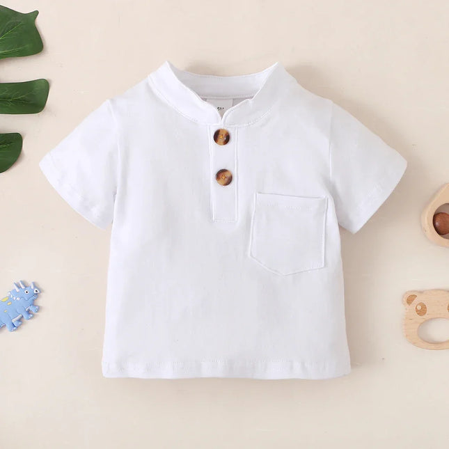 3-24 Meses Infantil Bebê Menino Roupas Set Branco Mangas Curtas T-shirt Shorts 2PCS Verão Diário Casual Outfit para Criança Menino