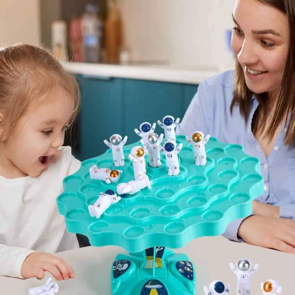 Balance Tree Puzzle Toy para Pai-Filho, Astronauta Divertido e Sapo, Interaction Table Games