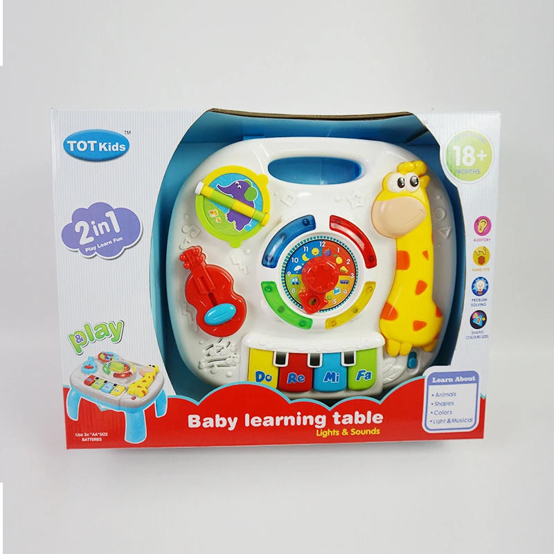 Mesa De Música Para Bebê, Máquina De Aprendizagem, Brinquedo Educativo, Instrumento Musical Para Criança, 6 Meses Mais