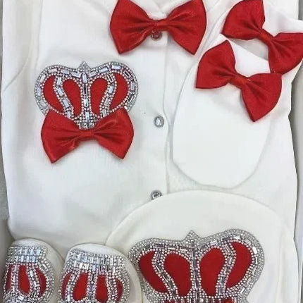 Nome personalizado bebê macacão menino algodão roupas de bebê recém-nascido 0-3 mês strass coroa jurken branco pijamas do bebê conjunto para meninos