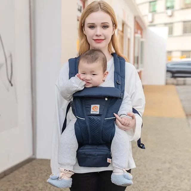 Breeze Omni Multifunction Baby Carrier, Respirável Mochila Infantil, Kid Carriage, Criança Sling Wrap, Suspensórios, 360