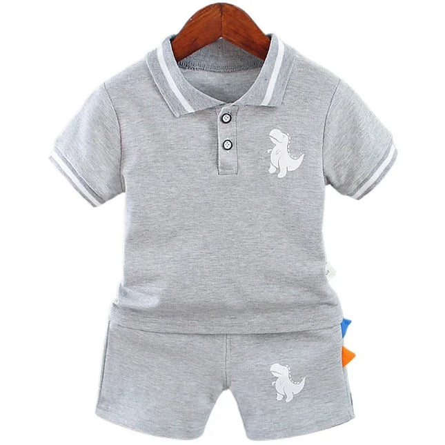 Dino Summer Set – Conjunto Infantil Camiseta + Shorts