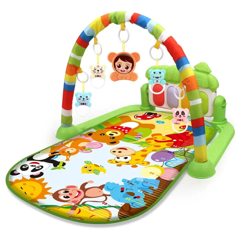 Multifuncional Fitness Frame Crawling Tapete para Crianças, Baby Gym, Play Mat, Rack Musical, Infantil, Brinquedo Educativo, Presente para Crianças