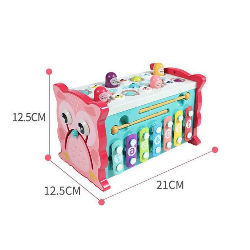 Montessori martelos brinquedos, Jogos de pesca, motricidade fina, atividades infantis, aprendizado precoce do bebê, brinquedo educativo, 8 em 1