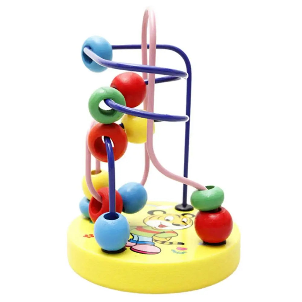 Montessori Early Education Labirinto Brinquedos para Crianças e Bebês, Colorido Roller Coaster Activity Game, Habilidades Motoras Finas, Bead Game