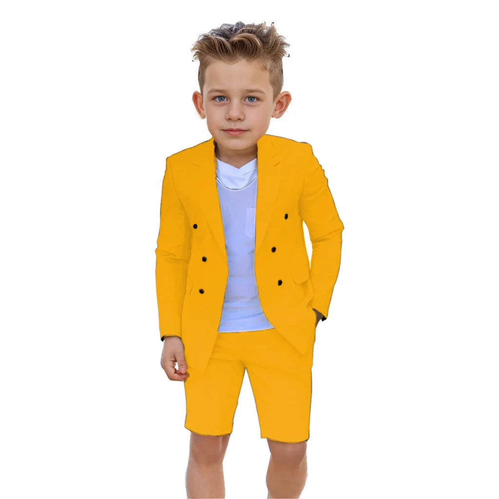 Terno Infantil Slim Fit - Elegância para Festas de Verão