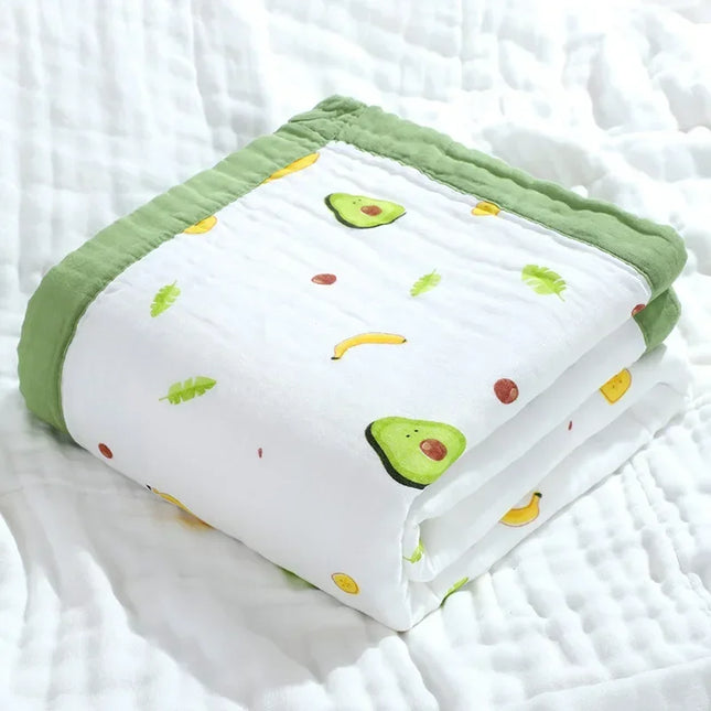 4 camadas de banho do bebê towl respirável gaze swaddle envoltório cobertor do bebê 100% algodão infantil crianças envoltório unicórnio kawaii cobertor