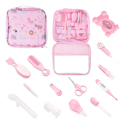 Kit completo de higiene profissional para cuidados do bebê, acessórios para bebês, cuidados com recém-nascidos, ferramentas para mãe e filhos, itens 13 pacotes