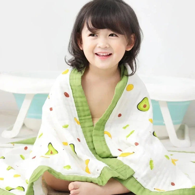 4 camadas de banho do bebê towl respirável gaze swaddle envoltório cobertor do bebê 100% algodão infantil crianças envoltório unicórnio kawaii cobertor