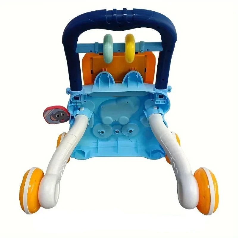 Anti-Rollover multifuncional Walker para o bebê, aprendendo a andar, brinquedos, música e pintura, 0-12 meses