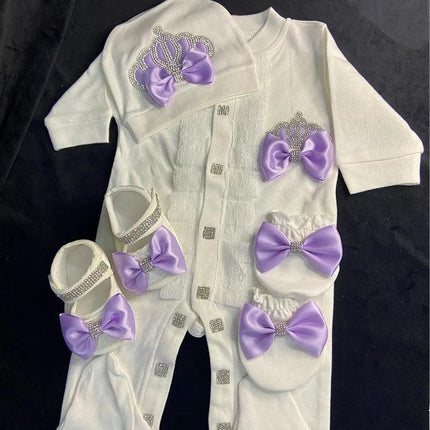 Nome personalizado bebê macacão menino algodão roupas de bebê recém-nascido 0-3 mês strass coroa jurken branco pijamas do bebê conjunto para meninos